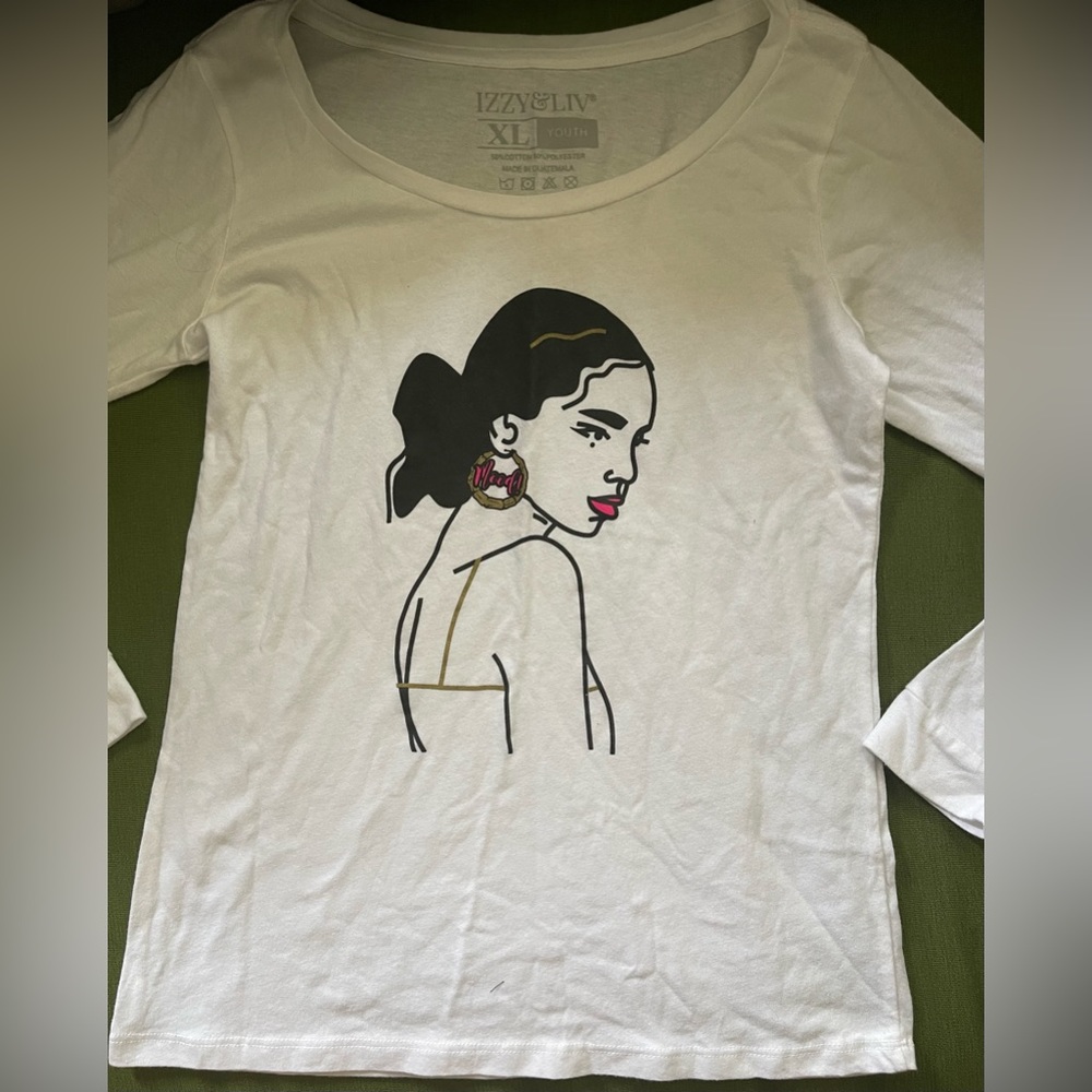 Teen Girl Long sleeve T- shirt size XL (youth) with trendy teen girl